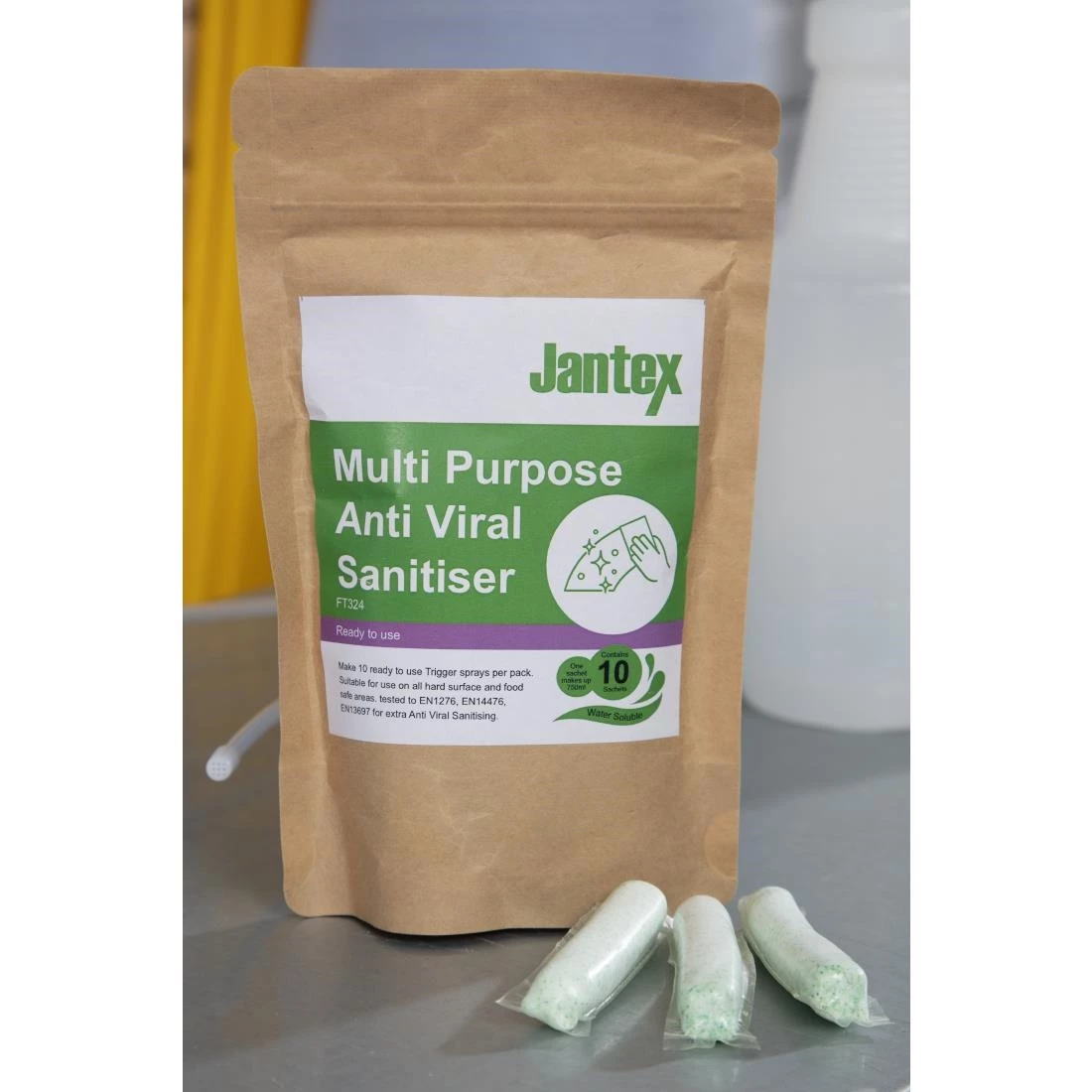 Jantex Green Anti-Viral Cleaner Sachets (Pack Of 10) - Image 7