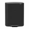 Brabantia Bo Recycling Pedal Bin Matt Black 2 X 30Ltr