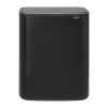 Brabantia Bo Recycling Touch Bin Matt Black 2 X 30Ltr