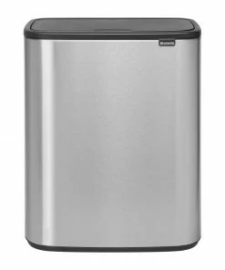 Brabantia Bo Recycling Touch Bin Matt Steel 2 X 30Ltr