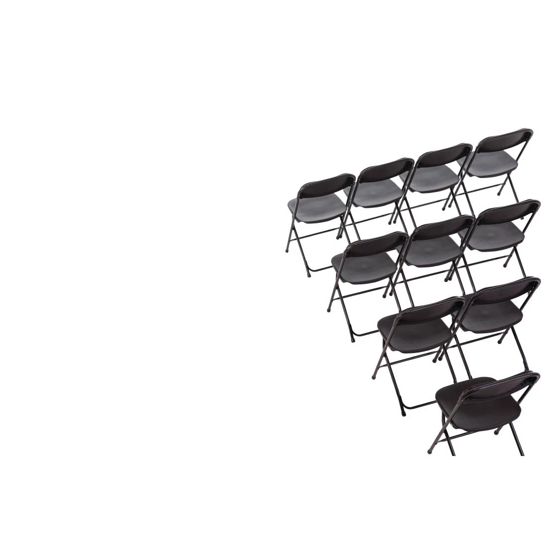 Bolero PP Folding Chairs Black (Pack Of 10) - Image 7