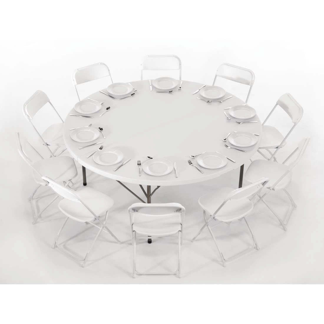 Bolero PP Folding Chairs White (Pack Of 10) - Image 5