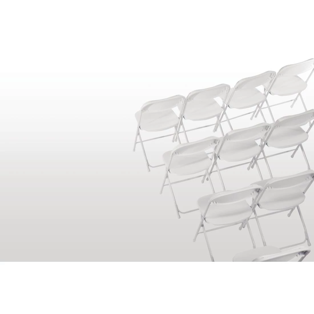 Bolero PP Folding Chairs White (Pack Of 10) - Image 3