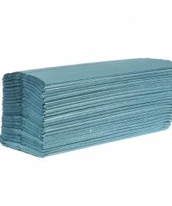 Jantex C Fold Paper Hand Towels Blue 1-Ply 192 Sheets (Pack Of 12)