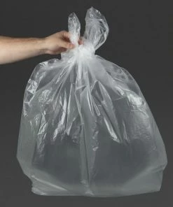 Jantex Large Medium Duty Clear Bin Bags 80Ltr (Pack Of 200)