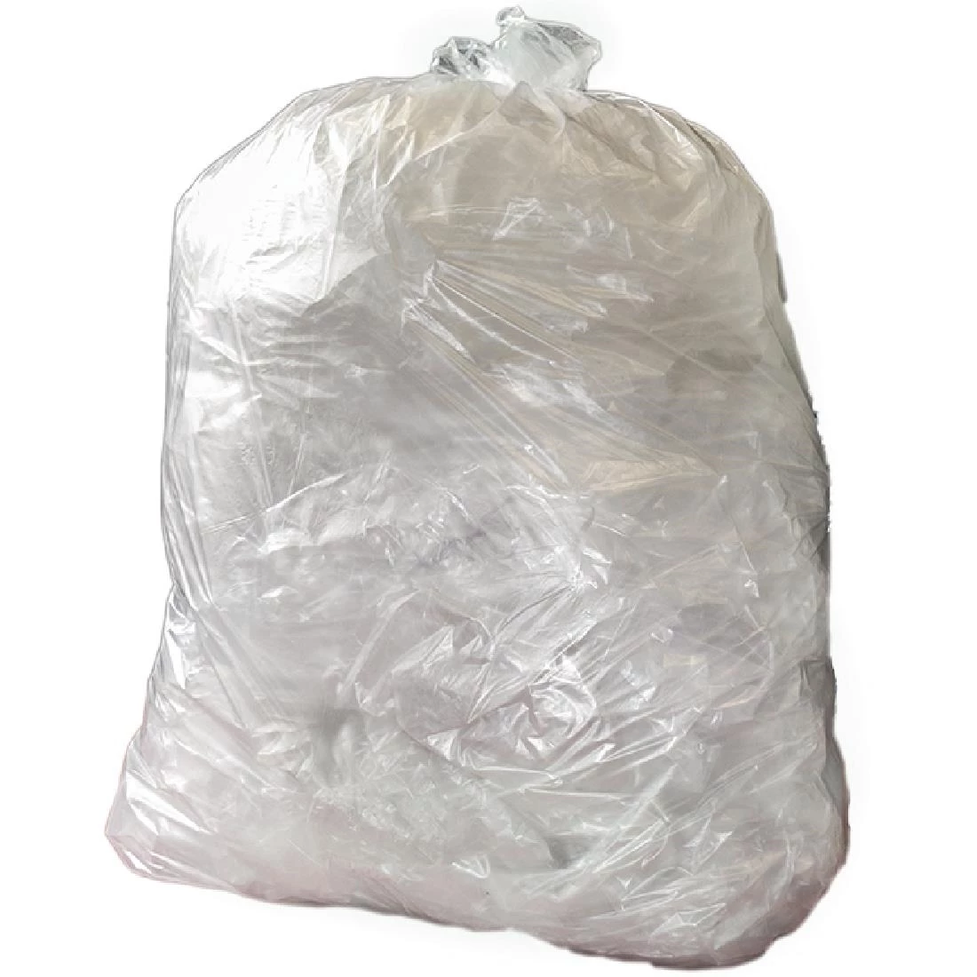 Jantex Medium Duty Recycled Bin Bag 12kg 90 Ltr Clear (Pack Of 200)