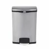 Rubbermaid Slim Jim Front Step On Pedal Bin Stainless Steel 90Ltr