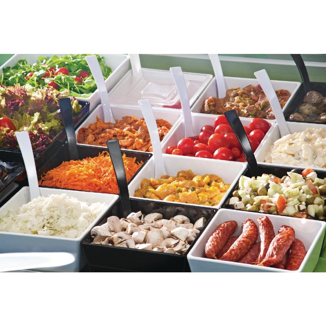 APS Float White Square Bowl 7in - Image 6