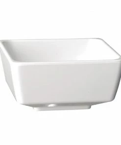 APS Float White Square Bowl 7in