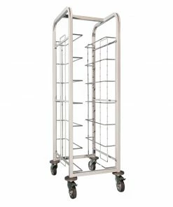 Craven Steel Tray Clearing Trolley 7 Shelves