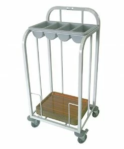 Craven Steel Single Tier Cutlery And Tray Dispense Trolley