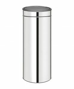 Brabantia Stainless Steel Touch Top Bullet Bin Silver 30Ltr