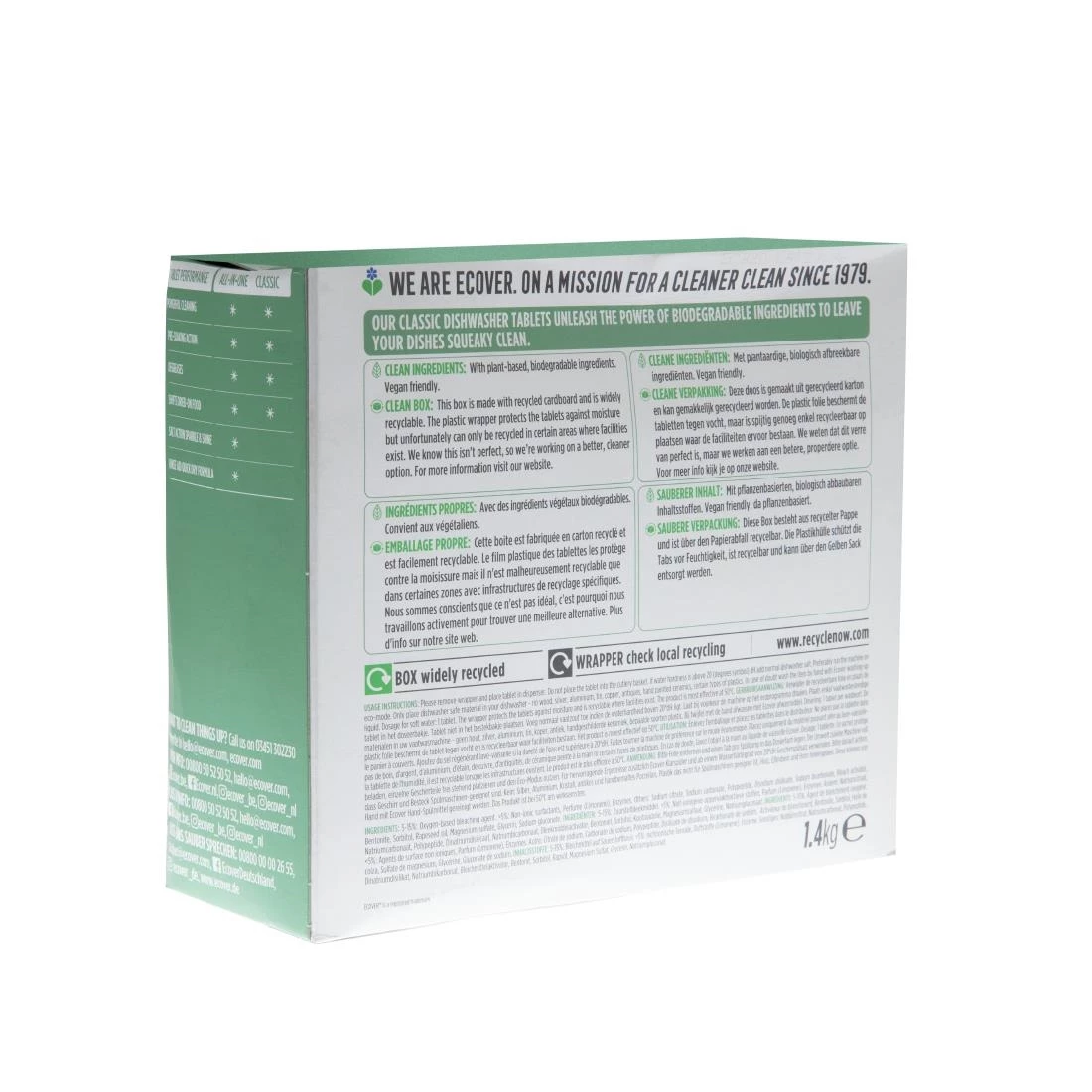 Ecover Dishwasher Detergent Tablets (70 Pack) - Image 4