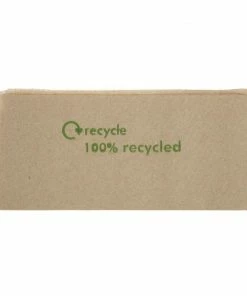 Swantex Recycled Lunch Napkin Kraft 32x30cm 1ply Pre-Folded (Pack Of 6000)