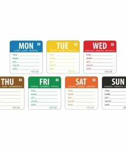 Vogue Dissolvable Labels Week Set (Pack Of 1750)