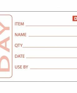 Vogue Dissolvable Prepared Food Labels (Pack Of 250)