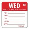 Vogue Dissolvable Day Of The Week Labels Wednesday (Pack Of 250)