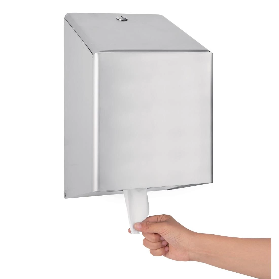 Jantex Stainless Steel Centrefeed Roll Dispenser - Image 5