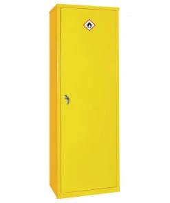 Elite Lockers COSHH Cabinet Single Door Yellow 20Ltr