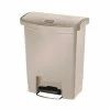 Rubbermaid Slim Jim Step On Front Pedal Beige 30Ltr