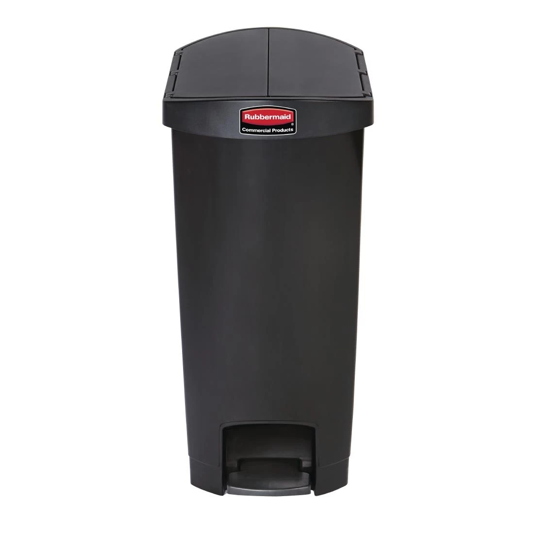 Rubbermaid Slim Jim End Step On Pedal Bin Black 50Ltr - Image 2