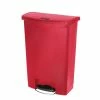 Rubbermaid Slim Jim Step On Front Pedal Red 90Ltr