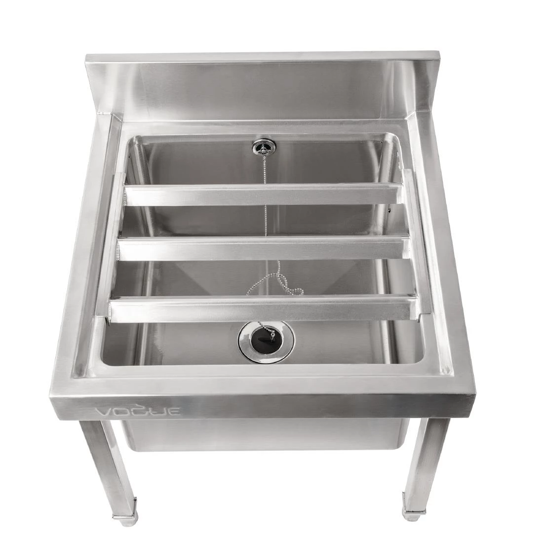 Vogue Stainless Steel Mop Sink - Image 2