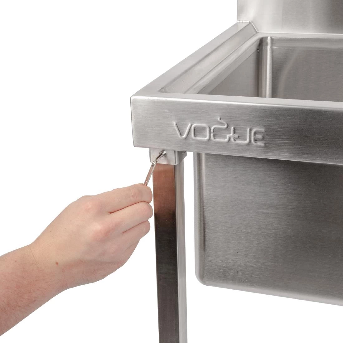 Vogue Stainless Steel Mop Sink - Image 5