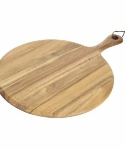 Olympia Acacia Wood Round Pizza Paddle Board 330mm