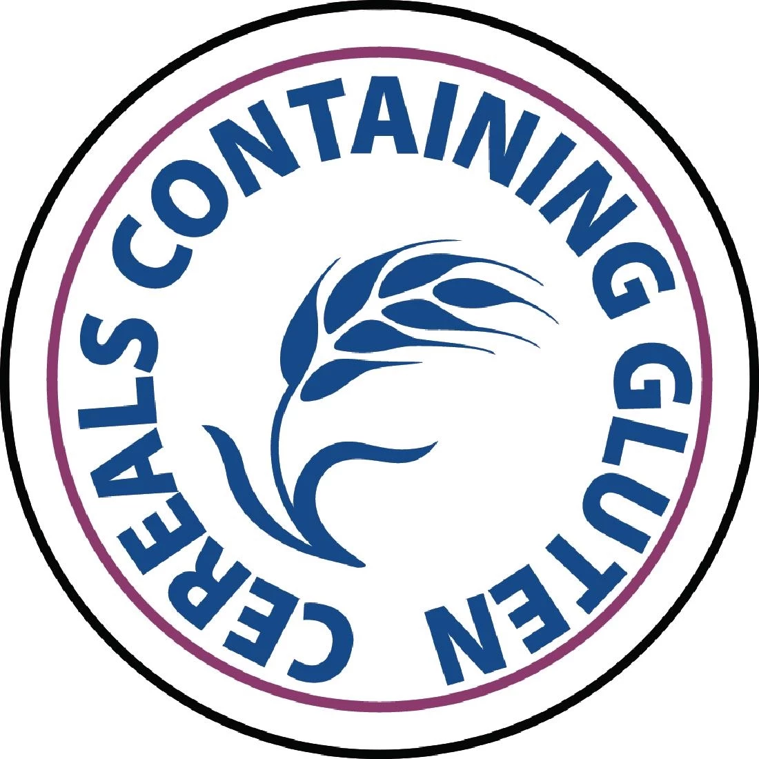 Vogue Food Allergen Label Gluten (Pack Of 1000)