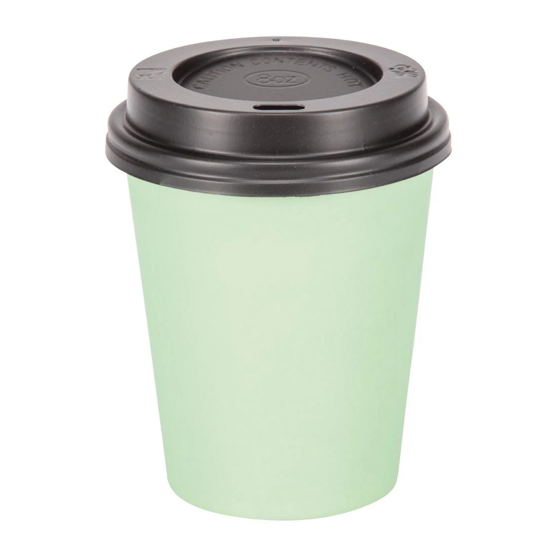Fiesta Recyclable Coffee Cups Single Wall Turquoise 225ml / 8oz - Image 2