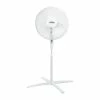 Status 16" Oscillating White Stand Fan