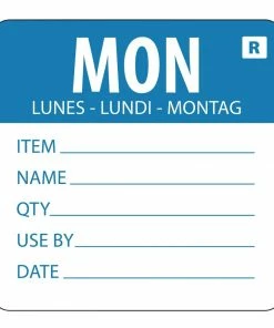 Vogue Removable Day Of The Week Label Monday (Pack Of 500)