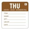 Vogue Removable Day Of The Week Label Thursday (Pack Of 500)