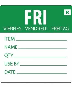 Vogue Removable Day Of The Week Label Friday (Pack Of 500)
