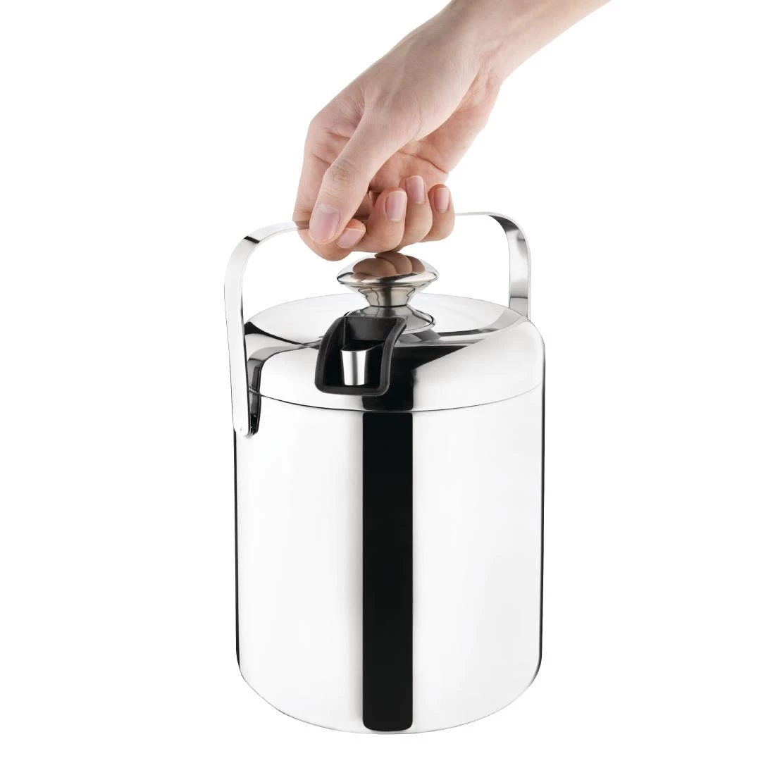 Olympia Ice Bucket With Lid And Tongs 1.23Ltr - Image 2