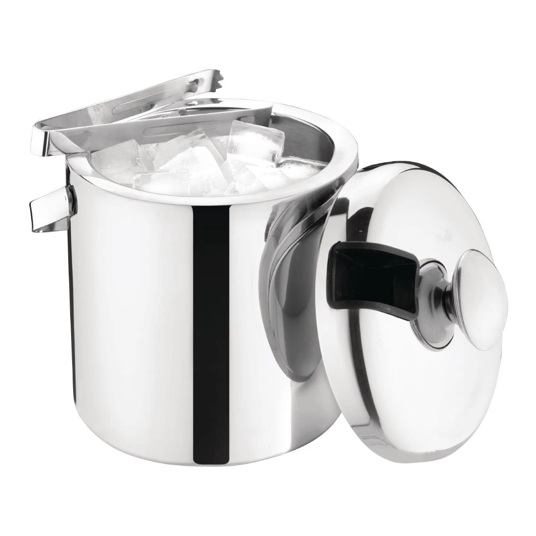 Olympia Ice Bucket With Lid And Tongs 1.23Ltr - Image 3