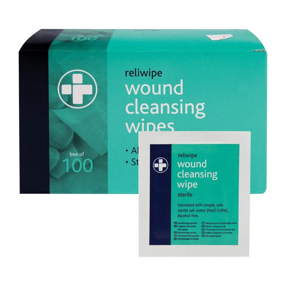 Reliance Medical Alcohol Free Wipes (Pack 100)