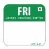 Vogue Removable Colour Coded Food Labels Friday (Pack Of 1000)