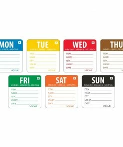 Vogue Removable Day Of The Week 50mm Label Set (Pack Of 3500)