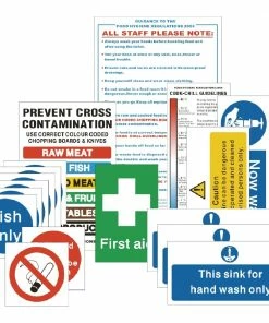 Vogue Bumper Hygiene Catering Sign Pack