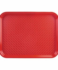 Olympia Kristallon Polypropylene Fast Food Tray Red