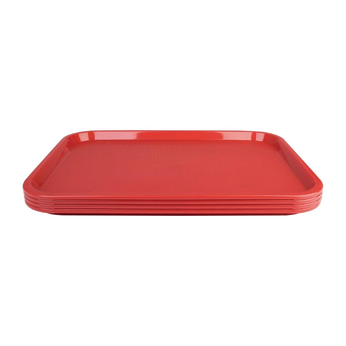 Olympia Kristallon Polypropylene Fast Food Tray Red - Image 3