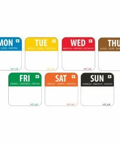 Vogue Removable Day Of The Week Labels (Pack Of 7000)