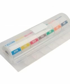 Vogue Removable Colour Coded Food Labels With 2" Dispenser