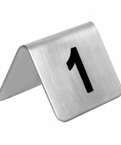Olympia Stainless Steel Table Numbers 1-10 (Pack Of 10)
