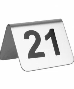 Olympia Stainless Steel Table Numbers 21-30 (Pack Of 10)