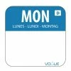 Vogue Dissolvable Food Rotation Labels Monday (Pack Of 1000)