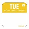 Vogue Dissolvable Food Rotation Labels Tuesday (Pack Of 1000)