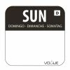 Vogue Dissolvable Food Rotation Labels Sunday (Pack Of 1000)